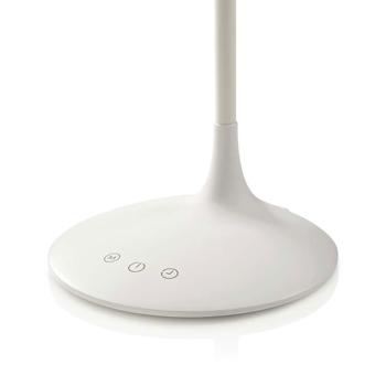 Preview: Lampada da tavolo ricaricabile a LED senza fili, 3 modalità, dimmerabile, touch - lampada da tavolo bianca per un‘illuminazione flessibile e senza fili