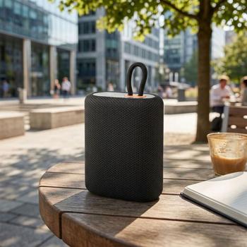 Bluetooth Lautsprecher - 7W Leistung & satter Klang - 7 Std. Spielzeit, Mikrofon, TWS, USB-C, microSD-Slot, schwarz - ideal für unterwegs