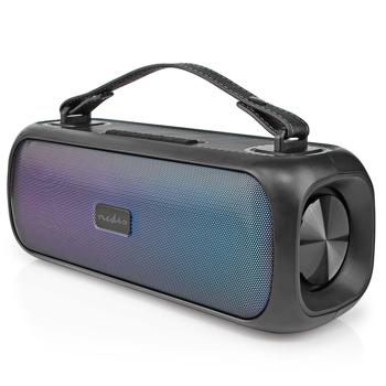 Preview: 45W Bluetooth Partylautsprecher mit Sprachsteuerung & IPX5 wetterfest, schwarz – Kraftvoller Sound für jede Party & Outdoor-Einsatz