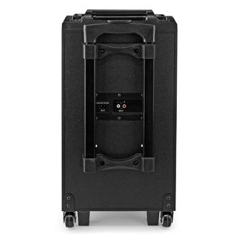 Preview: Haut-parleur mobile Bluetooth 120W noir - Lumière LED Subwoofer Égaliseur - Entrées guitare et micro - USB SD - Trolley autonome 6.5h