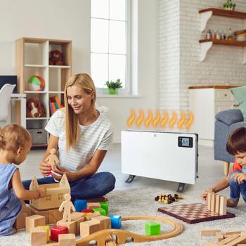 Preview: Termoconvettore SmartLife, Wi-Fi, controllo vocale, display LCD, termostato, 2000 W