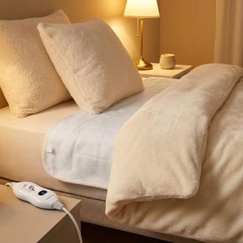 Comfortable heated underblanket, electric heated blanket, can also be used as a heated comforter, 150 x 80 cm, mattress heater for all standard beds