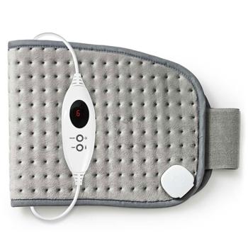 Preview: Coussin chauffant électrique pour ventre et dos - 6 températures réglables - 69x28cm - 100W - Arrêt auto 90 min - Lavable machine