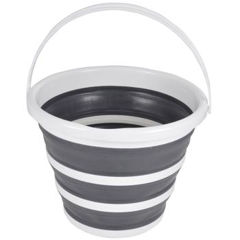 Preview: Folding bucket, 10 liters, grey / white