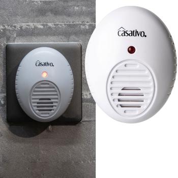 Highly effective ultrasonic insect repellent for the socket, white, room size up to 47 m², mosquito repellent for house and apartment