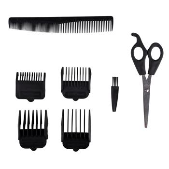 Preview: Regolabarba e tagliacapelli elettrico con 4 accessori, forbici e pettine