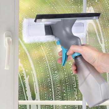 Preview: Detergente per vetri con funzione spray e copertura in microfibra per la pulizia