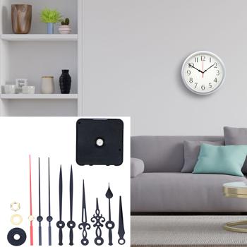 Preview: Mouvement Horloge Quartz Silencieux - 3 Jeux d‘Aiguilles Inclus- Fabrication/Remplacement DIY - Boîtier Solide- Pile AA non incluse