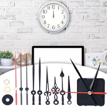 Mouvement Horloge Quartz Silencieux - 3 Jeux d‘Aiguilles Inclus- Fabrication/Remplacement DIY - Boîtier Solide- Pile AA non incluse