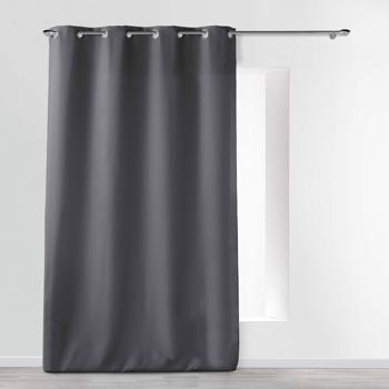 Preview: Lot de 2 Rideaux à Œillets Anthracite - Occultant & Isolant Phonique - Polyester, 140x260 cm - Lavable Machine 30°C Preview: Lot de 2 Rideaux à Œillets Anthracite - Occultant & Isolant Phonique - Polyester, 140x260 cm - Lavable Machine 30°C