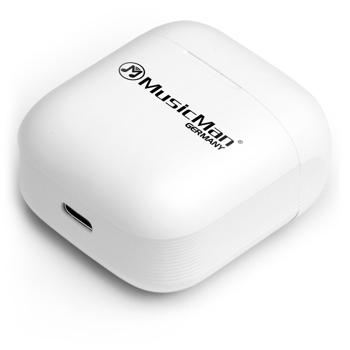 Preview: Écouteurs intra-auriculaires sans fil MusicMan® BT-X52 - Réduction active bruit (ANC) - Bluetooth 5.0, micro, touches multifonctions, étui recharge USB-C