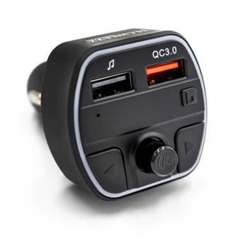 Preview: RGB FM Transmitter mit Bluetooth 5 – Freisprecheinrichtung, MP3-Player & 2 USB-Ladeports – kristallklarer Sound, stilvolle Beleuchtung & einfache Bedienung