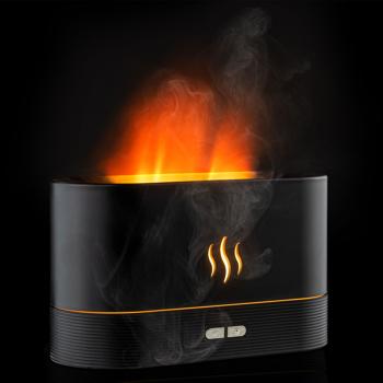 Preview: Stilvoller Aroma-Diffuser mit Flammeneffekt, Luftbefeuchter & LED-Beleuchtung, schwarz, USB-Betrieb – entspannende Atmosphäre für Zuhause Preview: Stilvoller Aroma-Diffuser mit Flammeneffekt, Luftbefeuchter & LED-Beleuchtung, schwarz, USB-Betrieb – entspannende Atmosphäre für Zuhause