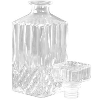 Preview: Whiskey Glaskaraffe 800 ml - Elegantes Design mit Schliff für kultivierte Hausbar - Spülmaschinengeeignet für Whisky & andere Brände - Stilvoll servieren Preview: Whiskey Glaskaraffe 800 ml - Elegantes Design mit Schliff für kultivierte Hausbar - Spülmaschinengeeignet für Whisky & andere Brände - Stilvoll servieren