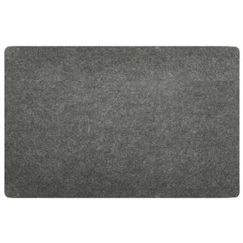 Preview: 6er-Set Tischset aus Filz, dunkelgrau, rechteckiges Platzdeckchen, 45 x 30 cm