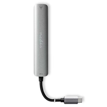 Preview: USB 3.2 Multiport Adapter, USB-C auf HDMI/RJ45/3xUSB-A – Kompakte Dockingstation für erweiterte Anschlussmöglichkeiten