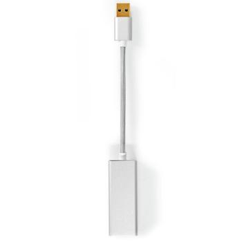 Preview: Adaptateur LAN USB 3.2 - Connexion réseau Ethernet rapide et fiable 1 Gbps pour PC, ordinateur portable, tablette - Câble 20 cm