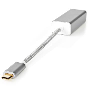 Preview: USB-C Ethernet Adapter - 1 Gbit/s schnelle, stabile Netzwerkverbindung - Ideal bei schwachem WLAN für Notebook, PC, Laptop - USB 3.2 Gen 1 RJ45 - 20cm