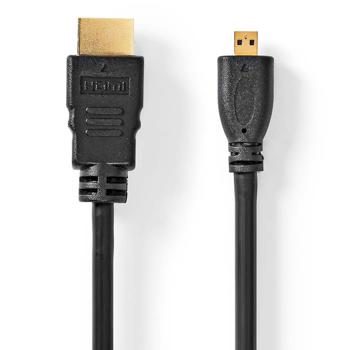 Preview: High Speed HDMI Kabel mit Ethernet - 4K Ultra HD bei 30Hz - 10.2 Gbps Bandbreite - 2m Länge - Für TV, Monitor, Heimkino & Spielekonsole - Schwarz