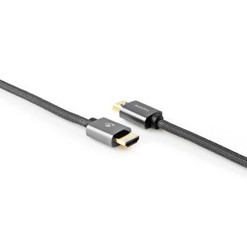 Preview: Cavo HDMI ad alta velocità, 2 m - 4K UHD con Ethernet (18Gbps), contatti placcati in oro per una trasmissione ottimale del segnale - nero, robusto e potente Preview: Cavo HDMI ad alta velocità, 2 m - 4K UHD con Ethernet (18Gbps), contatti placcati in oro per una trasmissione ottimale del segnale - nero, robusto e potente