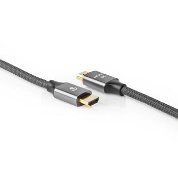 Preview: Ultra High Speed 8K HDMI Kabel mit Ethernet, 1m, 48Gbps – Vergoldete Kontakte, für höchste Bildqualität