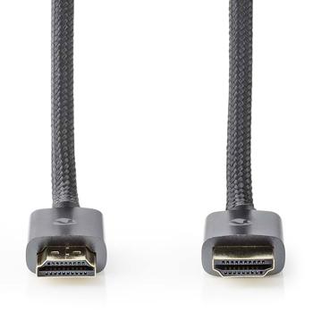 Preview: Premium Ultra High Speed HDMI cable, 2m, black, up to 8K, up to 48 Gbps, gold-plated contacts, perfectly shielded for the best signal quality