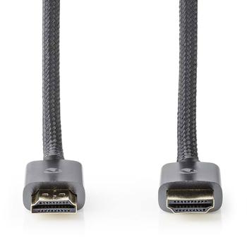 Preview: Premium 8K HDMI Kabel, 3 Meter, 48 Gbit/s, Ultra High Speed, gun metal grau, für ultimative Heimkino-Erlebnisse