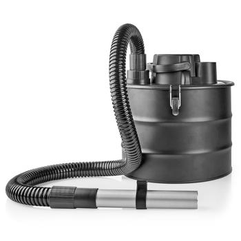 Preview: Effizienter 800W Aschesauger mit HEPA-Filtersystem, schwarz, 18 Liter Metall – Gründliche Reinigung für Kamin, Grill und Ofen