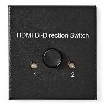 Preview: 4K HDMI switch with splitter function, 2-port, anthracite - Flexible switching for seamless Ultra HD experiences