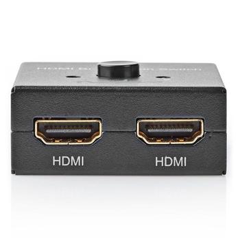 Preview: 4K HDMI switch with splitter function, 2-port, anthracite - Flexible switching for seamless Ultra HD experiences