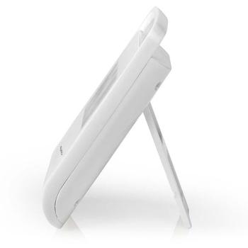 Preview: Präzises digitales Thermometer & Hygrometer in Weiss mit großem Display – ideal für den Innenraum, zur Temperatur- & Luftfeuchtigkeitsmessung