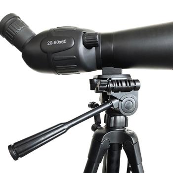 Cannocchiale BNISE 20-60x60 – Obiettivo 60mm, FMC, BAK7, Con Treppiede E Adattatori Per Canon E Smartphone!
