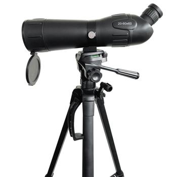 Preview: Zoom spotting scope 20-60x60, tripod, bag, pan/tilt: 38m field of view, for nature, birdwatching, shooting & hunting, precise view