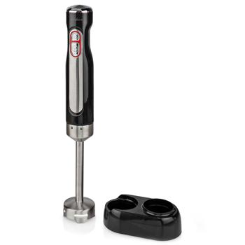 Preview: Frullatore a immersione senza fili (100W, acciaio inox): Per frullati, zuppe, salse - massima flessibilità, design nero-argento, frullatore a batteria