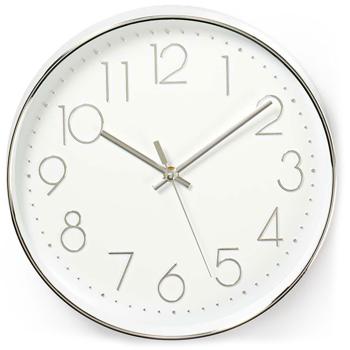 Preview: Horloge murale élégante- cadran blanc, détails dorés, grands chiffres lisibles- mouvement à quartz silencieux- Ø 30,5 cm, 540g- Décoration bureau/cuisine Preview: Horloge murale élégante- cadran blanc, détails dorés, grands chiffres lisibles- mouvement à quartz silencieux- Ø 30,5 cm, 540g- Décoration bureau/cuisine