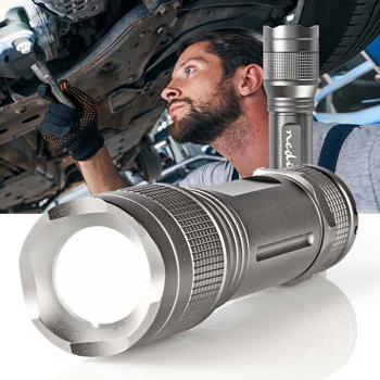 Premium LED-Taschenlampe - Samsung 5W LEDs, IPX5 wasserdicht, 330 Lumen, 200m Leuchtweite - Eloxiertes Aluminium - Ideal für Camping, Angeln & Werkstatt