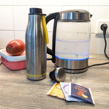 Preview: Bouteille isotherme National Geographic - Maintien chaud/froid 6h - Inox qualité, 500ml - Anti-fuite, dragonne - Travail, loisirs, randonnée