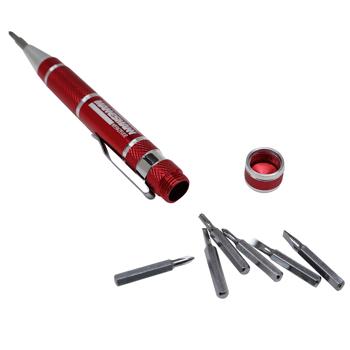 Preview: cacciavite meccanico di precisione 9in1 - Punte di precisione in acciaio al cromo vanadio extra duro - Preciso, robusto, ideale per elettronica e riparazioni