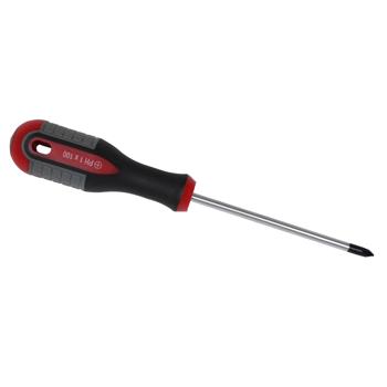 Preview: Schraubendreher-Set 4-tlg. - Chrom-Vanadium-Stahl - Ergonomische Griffe für ermüdungsfreies Arbeiten - 2x Schlitz (SL5x100mm, SL3x100mm)