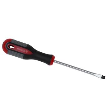 Preview: Schraubendreher-Set 4-tlg. - Chrom-Vanadium-Stahl - Ergonomische Griffe für ermüdungsfreies Arbeiten - 2x Schlitz (SL5x100mm, SL3x100mm)