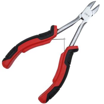Preview: Mini pliers set, 2-piece, side cutter 145 mm & telephone pliers 160 mm, red-black - robust precision tool, ideal for electronics & precision mechanics Preview: Mini pliers set, 2-piece, side cutter 145 mm & telephone pliers 160 mm, red-black - robust precision tool, ideal for electronics & precision mechanics