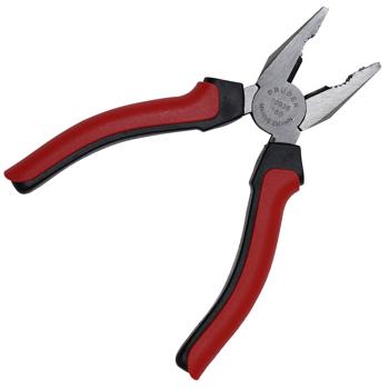 Preview: Combination pliers & telephone pliers, 16 cm, multi-layer chrome plating, red/black - set of 2 for gripping, cutting & bending work Preview: Combination pliers & telephone pliers, 16 cm, multi-layer chrome plating, red/black - set of 2 for gripping, cutting & bending work