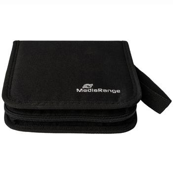 Preview: Archivierungsmappe CD-DVD-Mappe für 24 Disks - Sicherer Schutz vor Kratzern & Schmutz für Unterwegs & Zuhause - Robustes Nylon schwarz