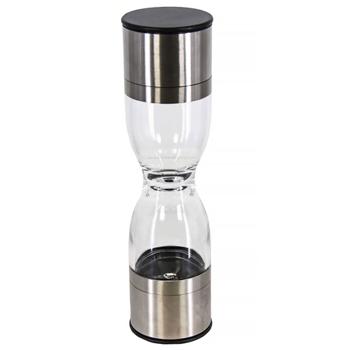 Preview: Salt and pepper mill, 2-in-1, stainless steel housing, elegant design