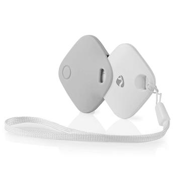 Preview: set di 2 comode chiavi Smart Tag, localizzazione semplice e mondiale, Bluetooth (bianco), durata della batteria di 1 anno, per iPhone, iPad