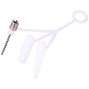 Preview: Fusspumpe mit Manometer - Für Fahrrad, Bälle & Luftballons - 6 Aufsätze: Schrader, Presta, Dunlop - Max. 11 Bar/160 PSI - Kompakt & tragbar