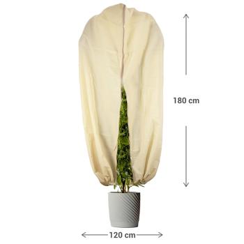 Preview: 3 Housse Hivernage Respirante XL - Protection Gel Pluie Neige Vent Sécheresse pour Plantes Pot Jardin 180x120cm - Polypropylène