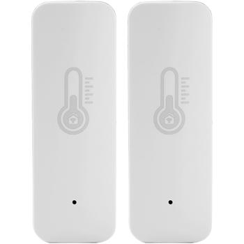 Preview: 2 capteurs connectés, thermomètre et hygromètre pour application Tuya ou SmartLife, accessoires domotiques