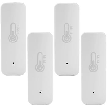Preview: 4 thermomètres et hygromètres connectés – capteurs intelligents pour applications Tuya ou SmartLife – accessoires domotiques