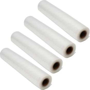 Preview: Vacuum film tubes, 28 x 500 cm, professional quality, set of 4, for bar vacuum sealers and sealers, BPA-free, also perfect as sous vide bags